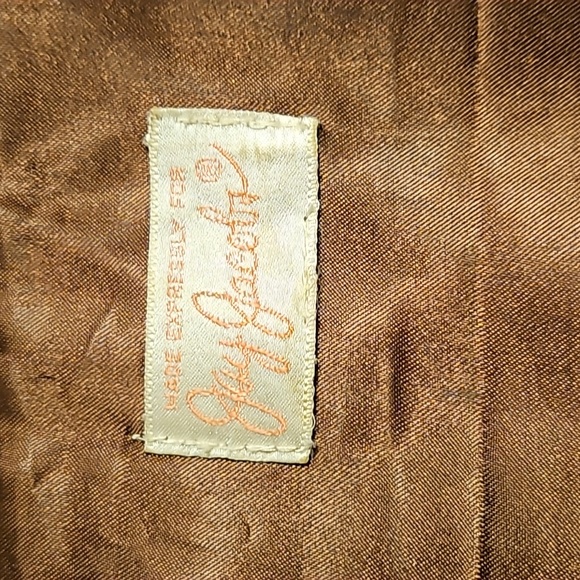 Black Dark Brown High Collar Rabbit Fur Jacket Sz. S - Picture 5 of 10